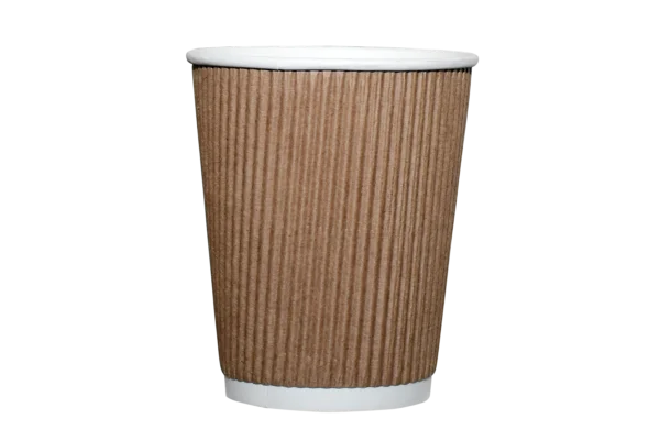 CUP 20 - PAPCUPW - RIPPLE CUP KRAFT 12 OZ  20X25