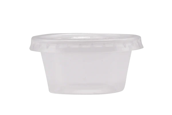 2OZ CLEAR CONTAINER WITH CLEAR LID 40X50