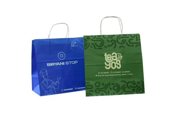 CUSTOMIZED PAPER TWISTED HANDLE  BAGS