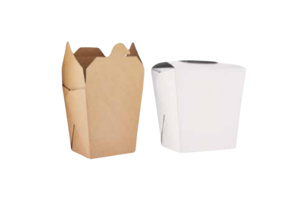 KSQRBX - Kraft Square Box White / Brown