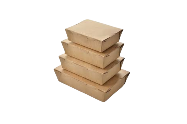 KLB - Kraft Lunch Box White / Brown